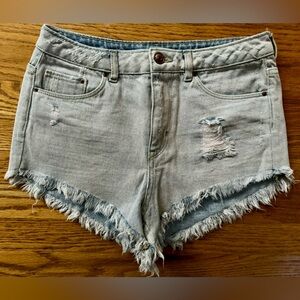 NWOT Divided High-Rise Distressed Jean Shorts